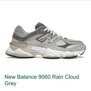 New Balance 9060 Rain Cloud Grey sneakers